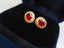 14K GOLD 0.81 CTW NATURAL RUBY & DIAMOND EARRINGS