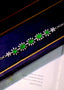 14K GOLD 3.63 CTW VIVID GREEN NATURAL EMERALD & DIAMOND BRACELET