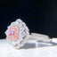 14K GOLD 1.02 CTW NATURAL PINK DIAMOND & DIAMOND RING