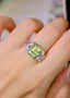 14K GOLD 4.77 CTW NATURAL TOURMALINE & DIAMOND RING