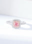 14K GOLD 0.90 CTW NATURAL PINK DIAMOND & DIAMOND RING