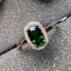 14K GOLD 1.15 CT NATURAL TOURMALINE & DIAMOND RING