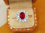 14K GOLD 1.59 CTW NATURAL RUBY & DIAMOND RING