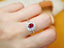 14K GOLD 1.59 CTW NATURAL RUBY & DIAMOND RING