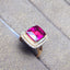 14K GOLD 4.6 CT NATURAL TOURMALINE & DIAMOND RING