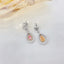 14K GOLD 1.12 CTW NATURAL PINK DIAMOND & DIAMOND EARRINGS