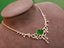 14K GOLD 5.53 CTW VIVID GREEN NATURAL EMERALD & DIAMOND NECKLACE