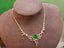 14K GOLD 5.53 CTW VIVID GREEN NATURAL EMERALD & DIAMOND NECKLACE