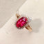 14K GOLD 1.73 CTW NATURAL TOURMALINE & DIAMOND RING