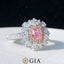 GIA CERTIFIED 14K GOLD 1.73 CTW NATURAL PINK DIAMOND & DIAMOND RING/PENDANT