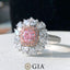 GIA CERTIFIED 14K GOLD 1.73 CTW NATURAL PINK DIAMOND & DIAMOND RING/PENDANT