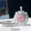 GIA CERTIFIED 14K GOLD 1.73 CTW NATURAL PINK DIAMOND & DIAMOND RING/PENDANT