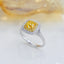 14K GOLD 1.41 CTW NATURAL YELLOW DIAMOND & DIAMOND RING