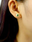 14K GOLD 0.39 CT NATURAL TSAVORITE EARRINGS