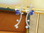 14K GOLD 1.55 CTW VIVID BLUE NATURAL SAPPHIRE & DIAMOND EARRINGS