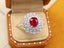 14K GOLD 2.12 CTW NATURAL RUBY & DIAMOND RING/PENDANT