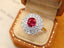 14K GOLD 2.12 CTW NATURAL RUBY & DIAMOND RING/PENDANT