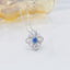 14K GOLD 1.17 CTW NATURAL BLUE DIAMOND & DIAMOND NECKLACE