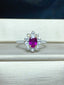 14K GOLD 1.10 CTW NATURAL RUBY & DIAMOND RING/PENDANT