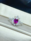 14K GOLD 1.10 CTW NATURAL RUBY & DIAMOND RING/PENDANT