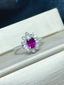 14K GOLD 1.10 CTW NATURAL RUBY & DIAMOND RING/PENDANT