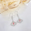 14K GOLD 1.00 CTW NATURAL PINK DIAMOND & DIAMOND EARRINGS