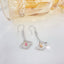 14K GOLD 1.00 CTW NATURAL PINK DIAMOND & DIAMOND EARRINGS