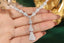 14K GOLD 8.5 CT NATURAL H DIAMOND NECKLACE