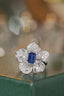 14K GOLD 2.20 CTW NATURAL SAPPHIRE & DIAMOND RING