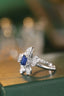 14K GOLD 2.20 CTW NATURAL SAPPHIRE & DIAMOND RING