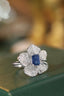 14K GOLD 2.20 CTW NATURAL SAPPHIRE & DIAMOND RING