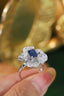 14K GOLD 2.20 CTW NATURAL SAPPHIRE & DIAMOND RING