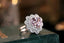 14K GOLD 3.7 CTW NATURAL MORGANITE & DIAMOND RING