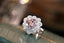 14K GOLD 3.7 CTW NATURAL MORGANITE & DIAMOND RING