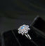 14K GOLD 1.06 CTW NATURAL BLUE DIAMOND & DIAMOND RING