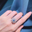 14K GOLD 1.06 CTW NATURAL BLUE DIAMOND & DIAMOND RING