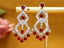 14K GOLD 4.62 CTW NATURAL RUBY & DIAMOND EARRINGS