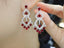 14K GOLD 4.62 CTW NATURAL RUBY & DIAMOND EARRINGS