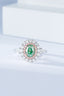 GIA CERTIFIED 14K GOLD 1.97 CTW NATURAL GREEN DIAMOND & DIAMOND RING/PENDANT