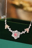 14K GOLD 0.85 CTW NATURAL PINK DIAMOND & DIAMOND NECKLACE