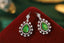 14K GOLD 1.43 CTW VIVID GREEN NATURAL EMERALD & DIAMOND EARRINGS