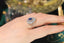 14K GOLD 1.6 CTW VIVID BLUE NATURAL SAPPHIRE & DIAMOND RING