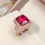 14K GOLD 4.6 CT NATURAL TOURMALINE & DIAMOND RING