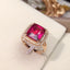 14K GOLD 4.6 CT NATURAL TOURMALINE & DIAMOND RING