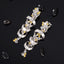 14K GOLD 2.63 CTW NATURAL YELLOW DIAMOND & DIAMOND EARRINGS