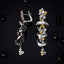 14K GOLD 2.63 CTW NATURAL YELLOW DIAMOND & DIAMOND EARRINGS