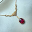 14K GOLD 5.14 CTW NATURAL TOURMALINE & DIAMOND NECKLACE