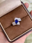 14K GOLD 1.30 CTW NATURAL SAPPHIRE & DIAMOND RING