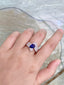 14K GOLD 1.30 CTW NATURAL SAPPHIRE & DIAMOND RING