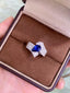 14K GOLD 1.30 CTW NATURAL SAPPHIRE & DIAMOND RING